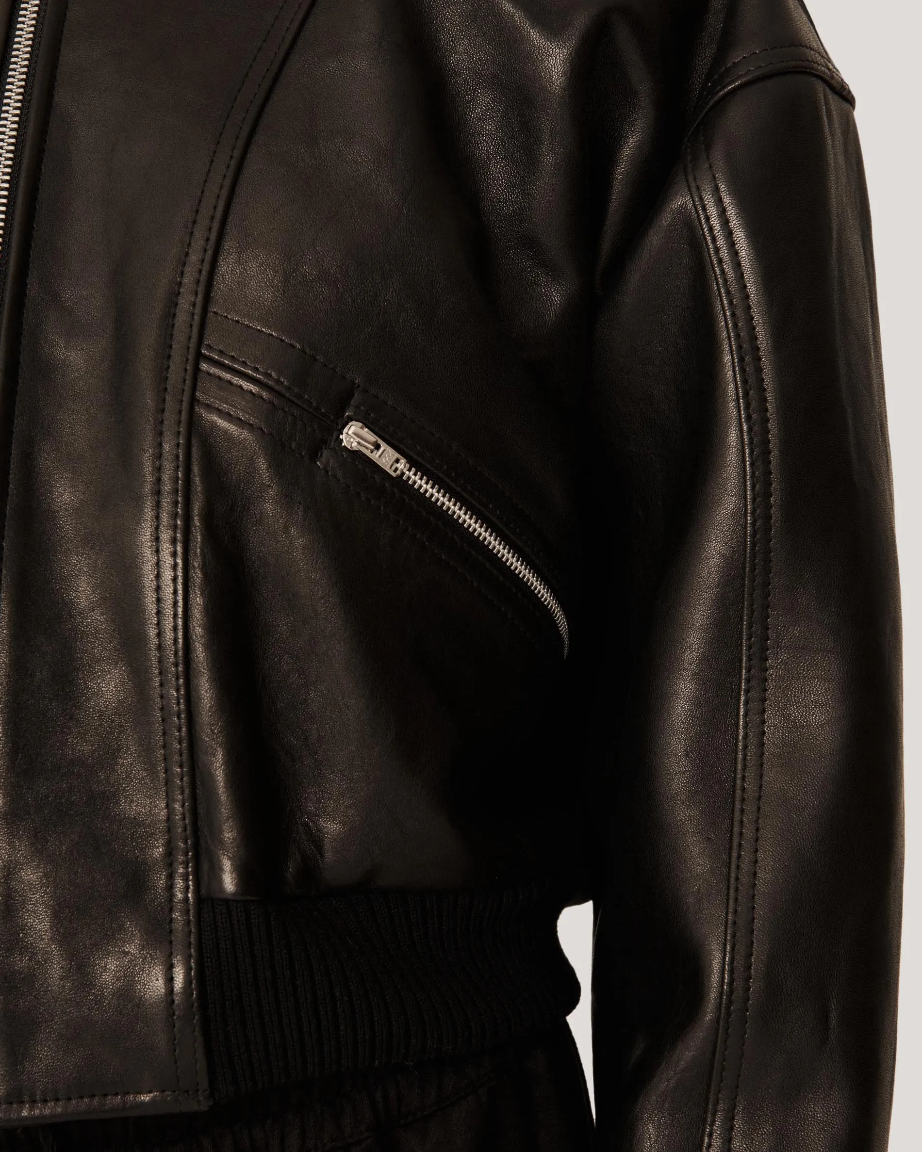 Women YMC Tenor Leather Jacket